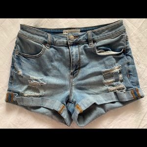PacSun medium wash women’s super stretch shortie